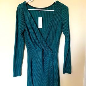 Long sleeve green dress!